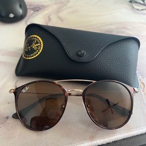 Ray-Ban polarized round, tortoise, sunglasses